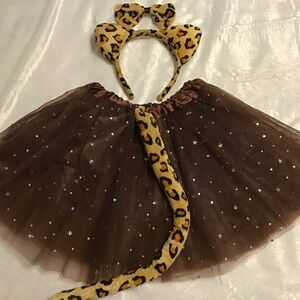 Leopard Cat Costume Set | Tutu, Tail & Ears